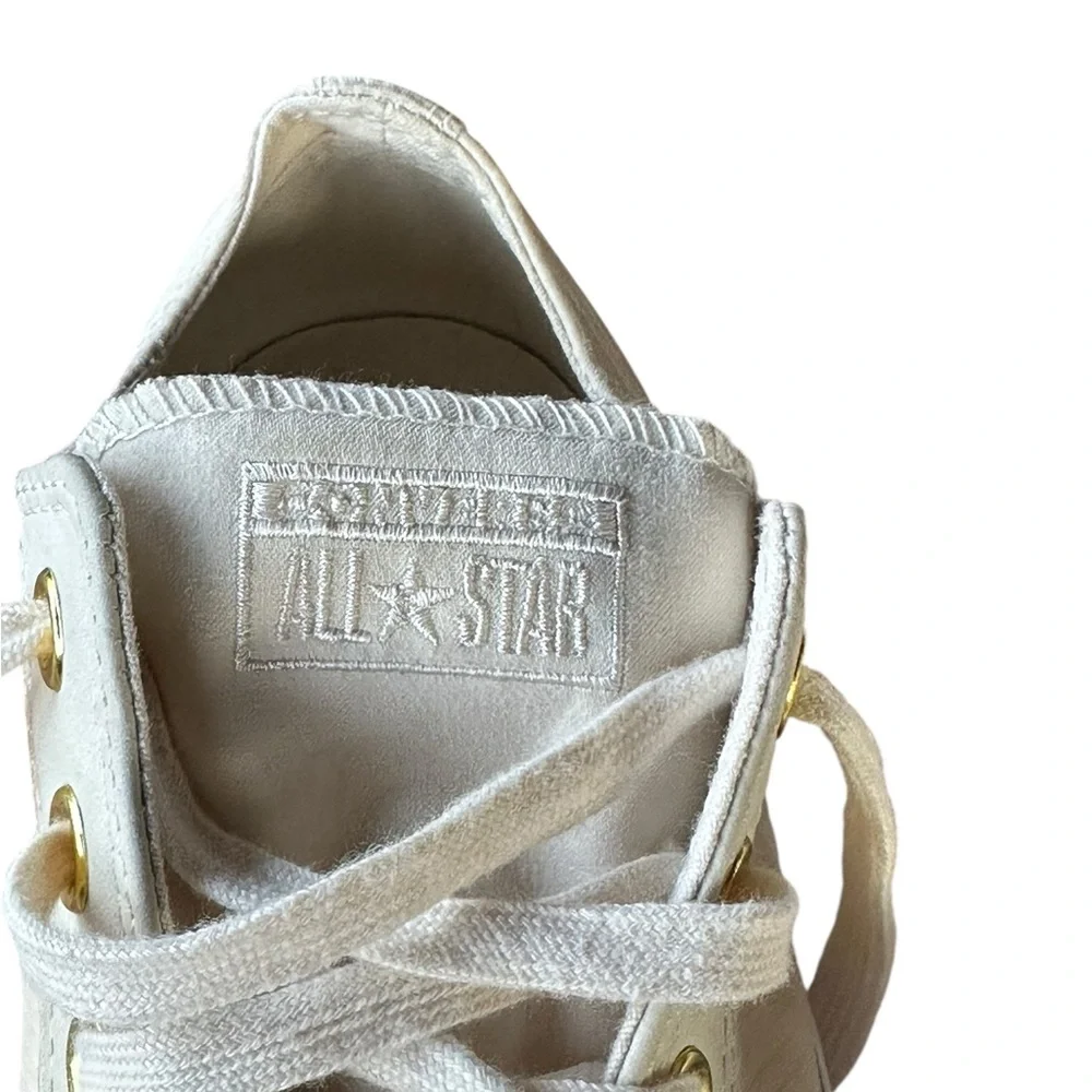 Converse Chuck Taylor All Star Summer Palm Low Top Sneakers Sz 8.5 Pale Yellow